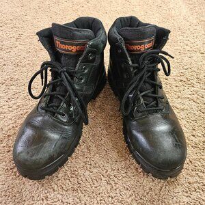 Thorogood Tactical Work Boots Mens 12 Black Leather 834-6086 6" Lace Up GUC